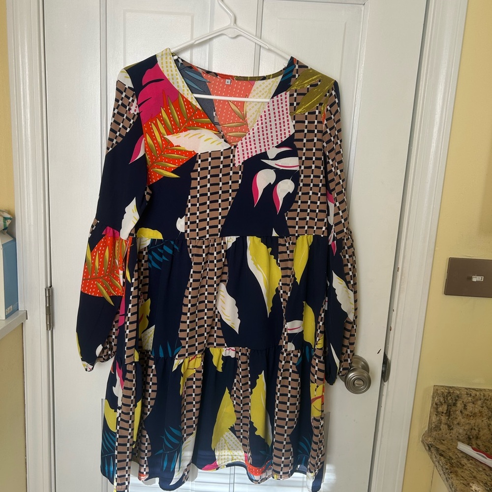 Colorful Patterned Dress